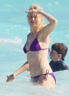 Naomi Watts In bikinis at a beach in St Barts